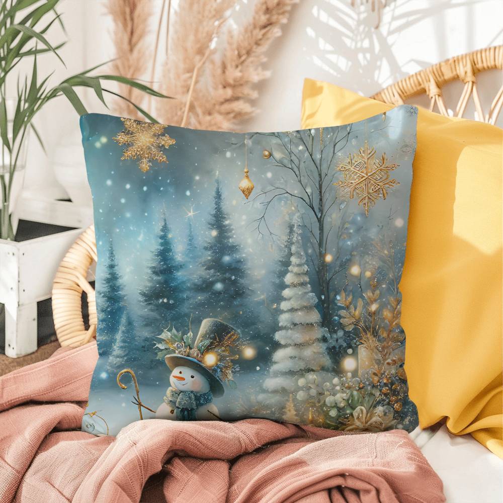 Christmas Pillow - Snowman Design 2