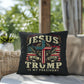 Christmas Pillow - Jesus is My Savior Trump is My President