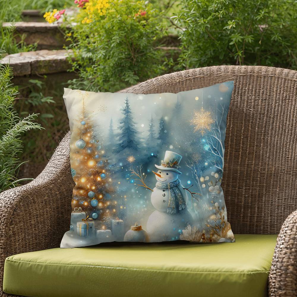 Christmas Pillow - Snowman Design 1