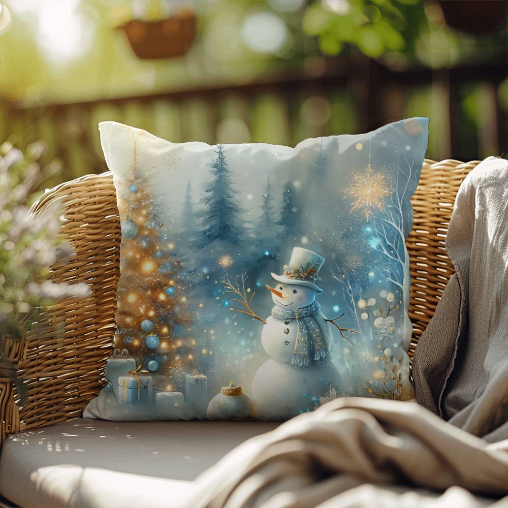 Christmas Pillow - Snowman Design 1