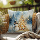 Christmas Pillow - Snowman Christmas Tree Design