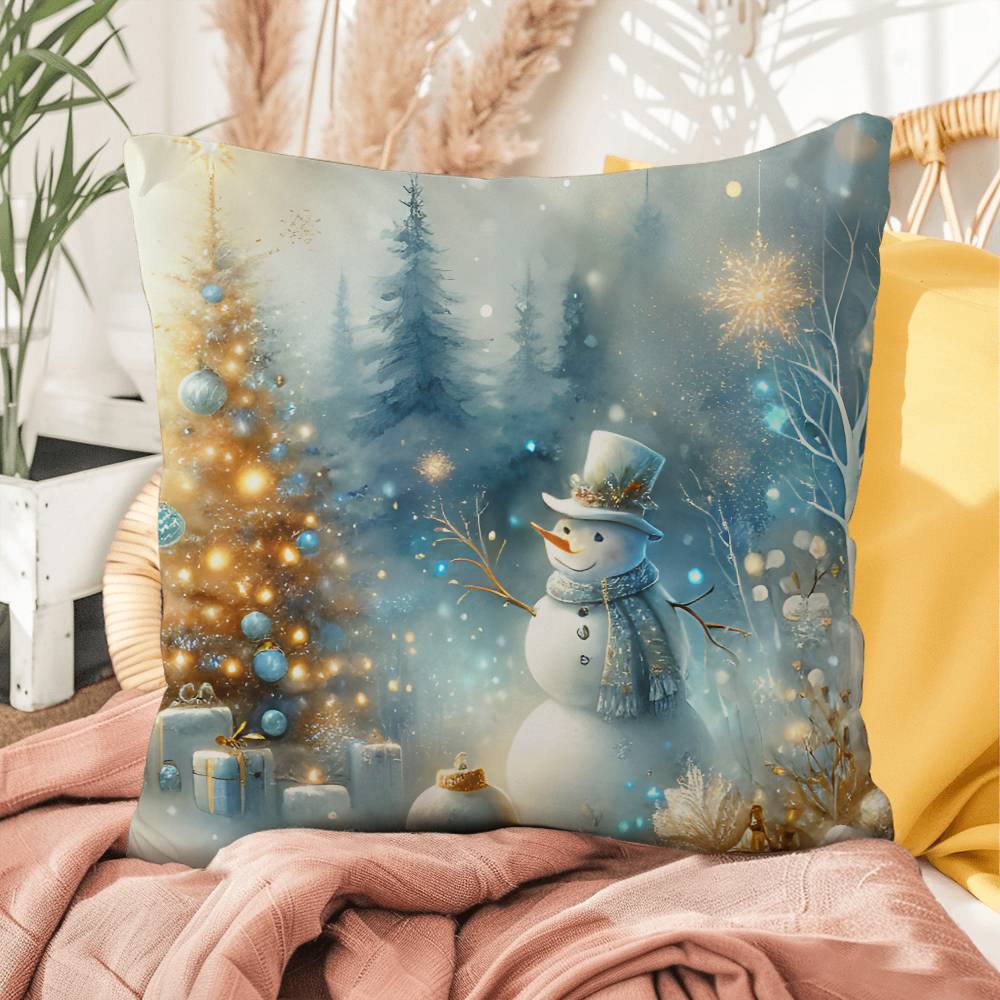 Christmas Pillow - Snowman Design 1