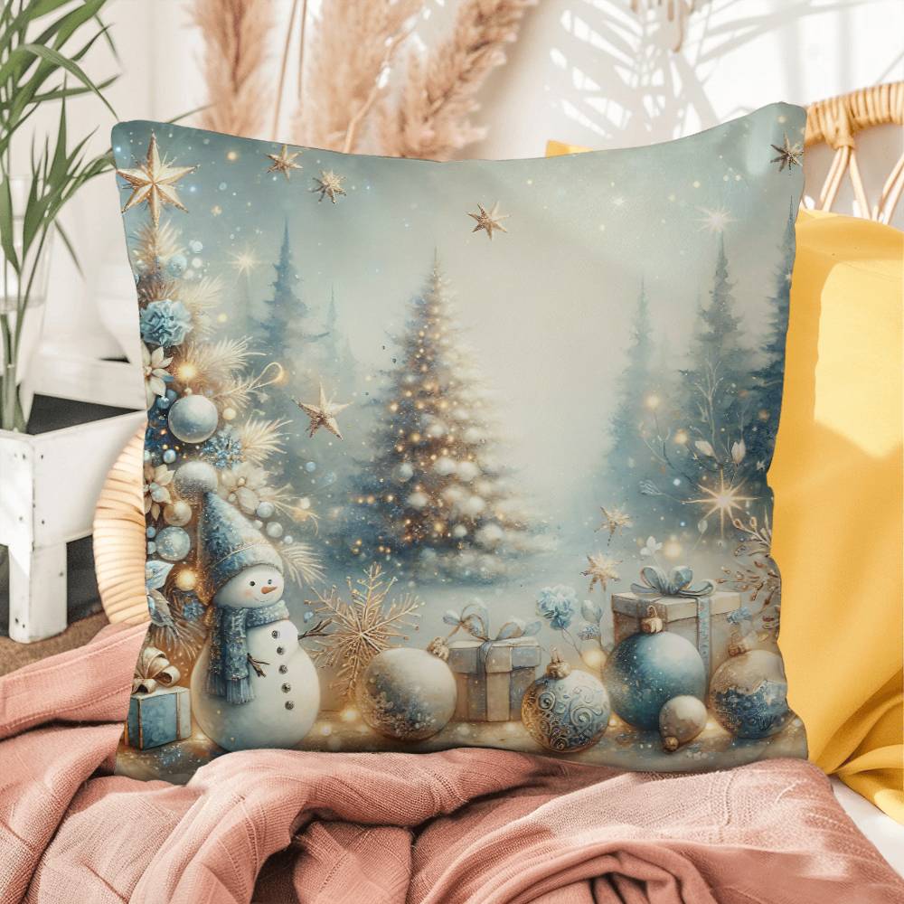 Christmas Pillow - Snowman Design 4