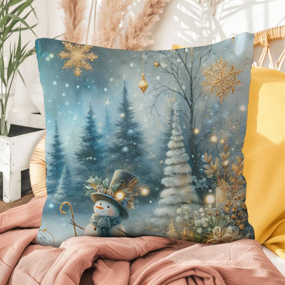 Christmas Pillow - Snowman Design 2