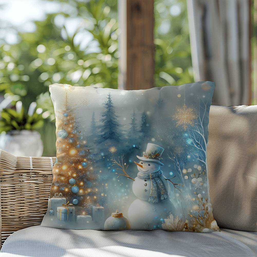 Christmas Pillow - Snowman Design 1