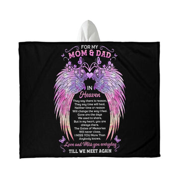 Hooded Blanket | Mom and Dad in Heaven