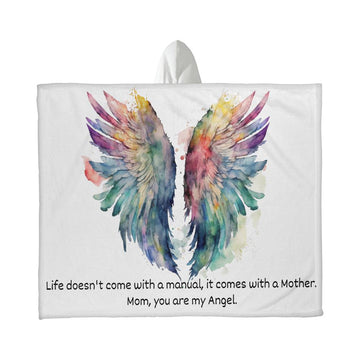 Hooded Blanket | Mom Blanket | Life comes with a Mother