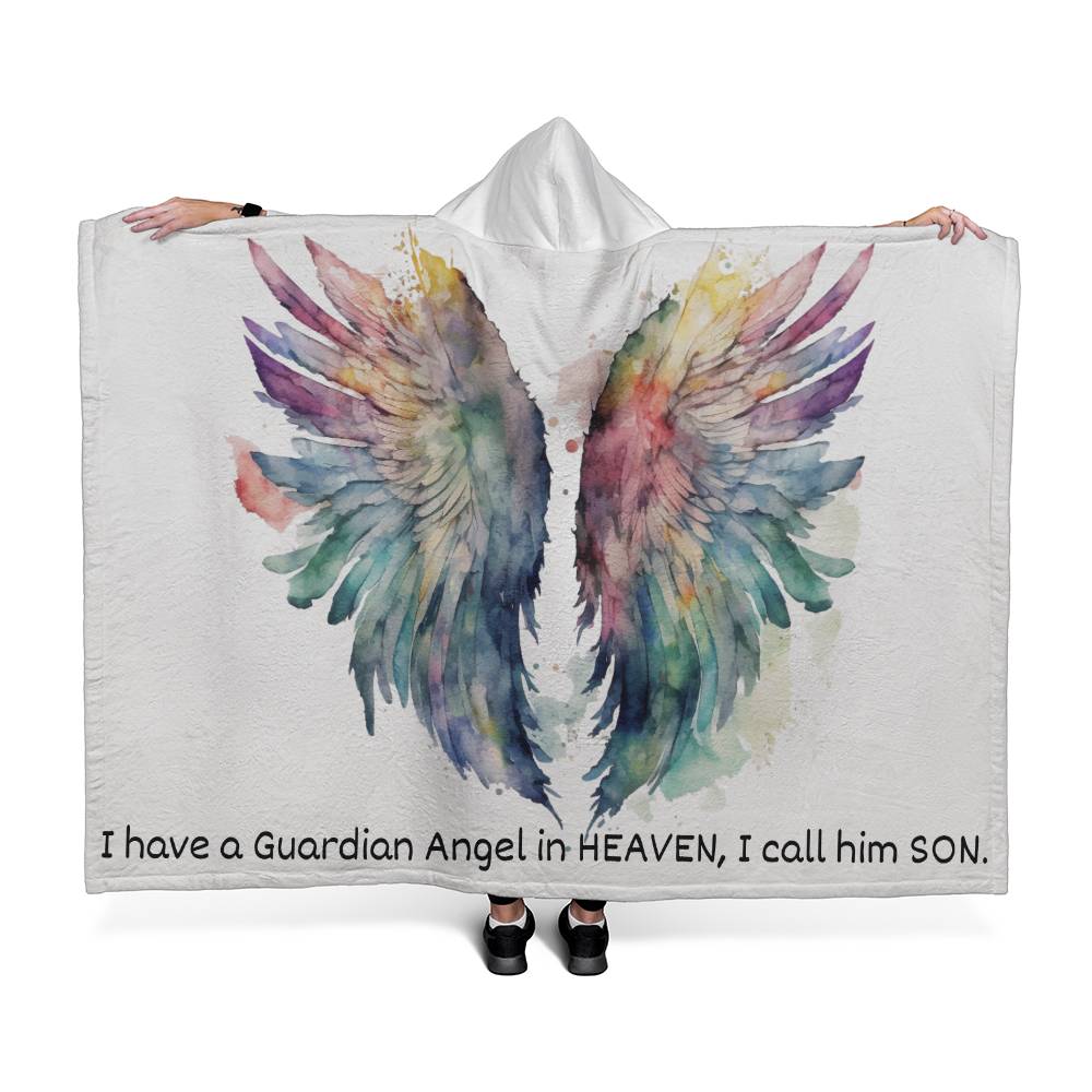 Mom Blanket | Hooded Blanket | My Son in Heaven