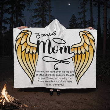 Hooded Blanket | Bonus Mom Angel | Bonus Mom Gift