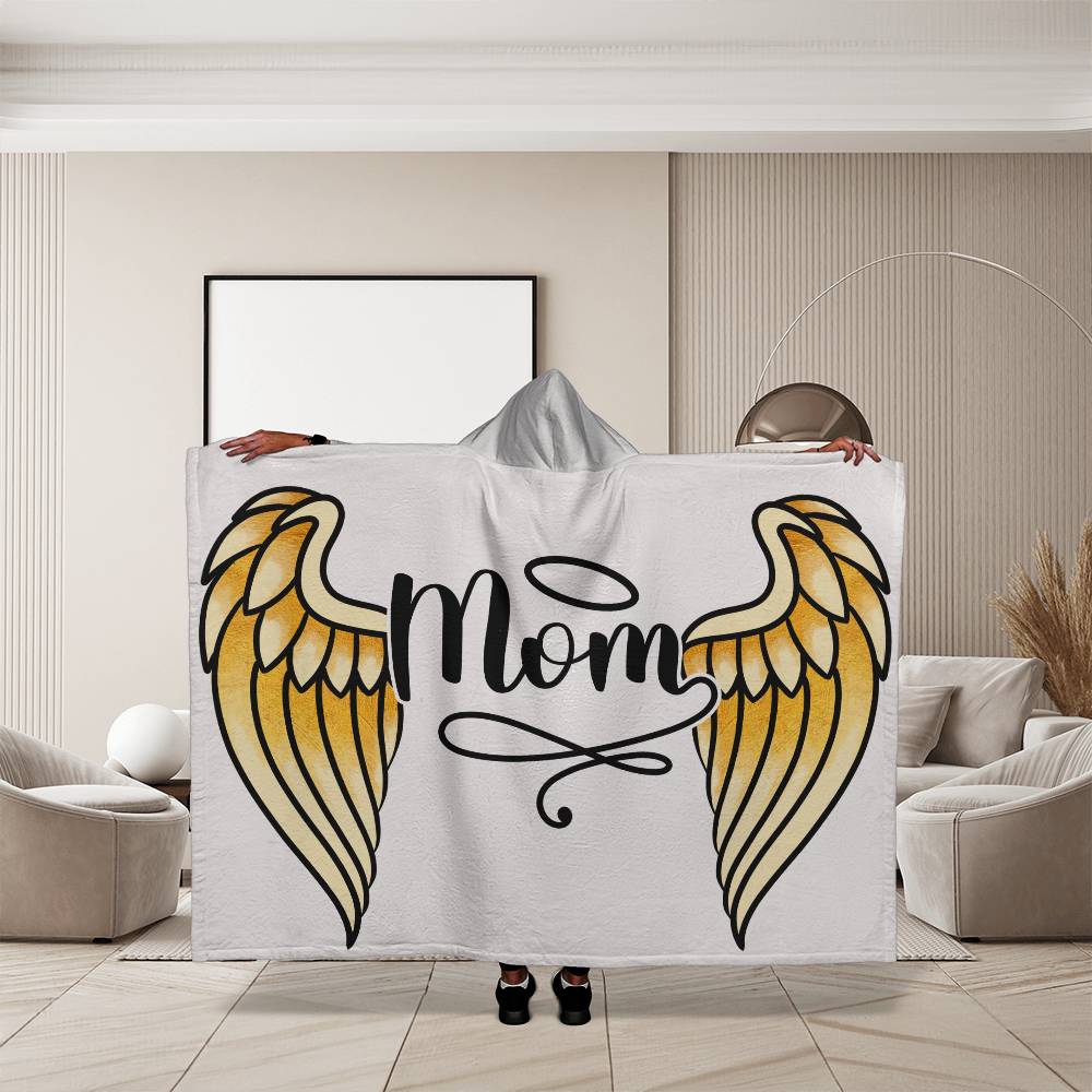Hooded Blanket | Mom Angel Wings