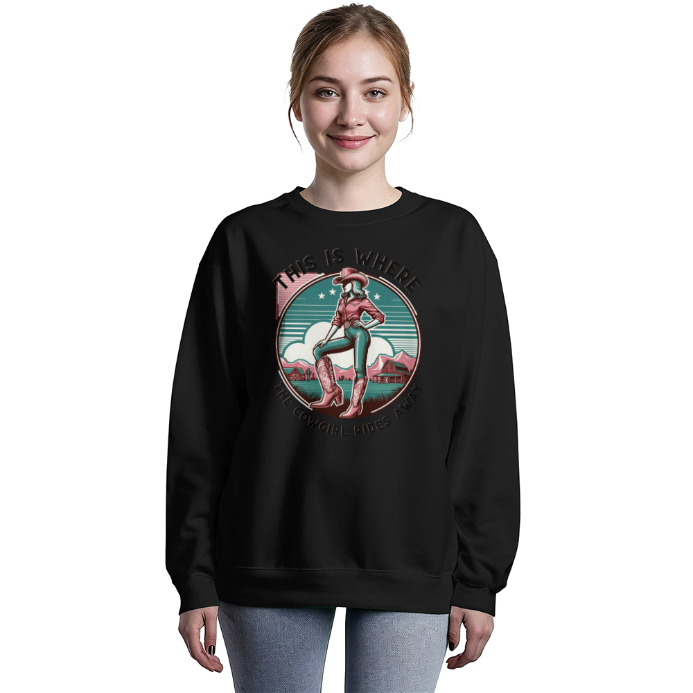 The Cowgirl Rides Away Sweatshirt