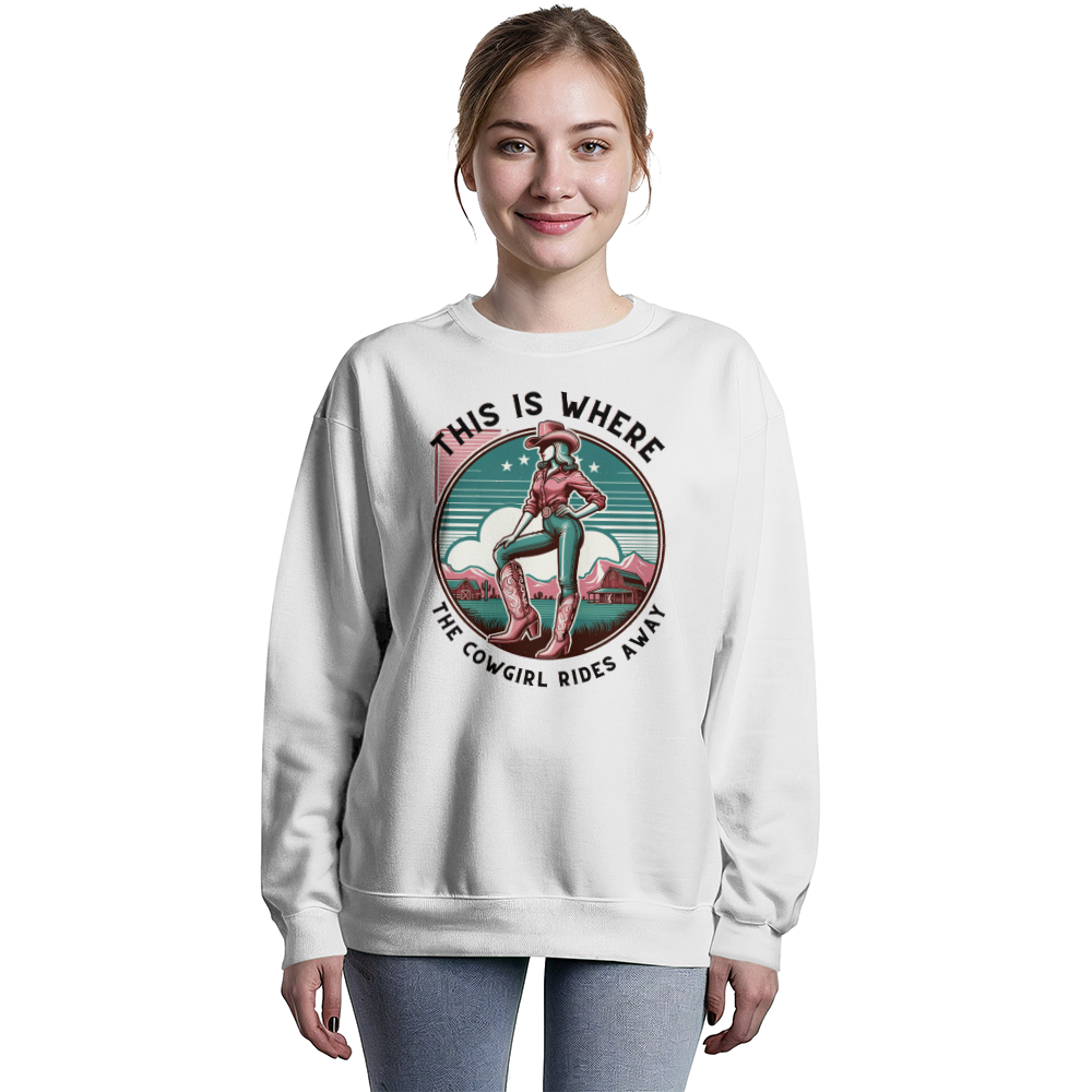 The Cowgirl Rides Away Sweatshirt