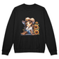 Excuse Me Sweatshirt - Cowgirl with Sunflowers