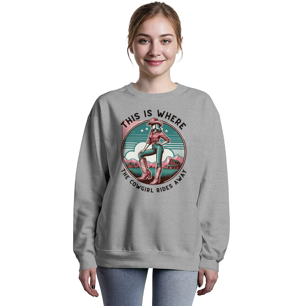 The Cowgirl Rides Away Sweatshirt