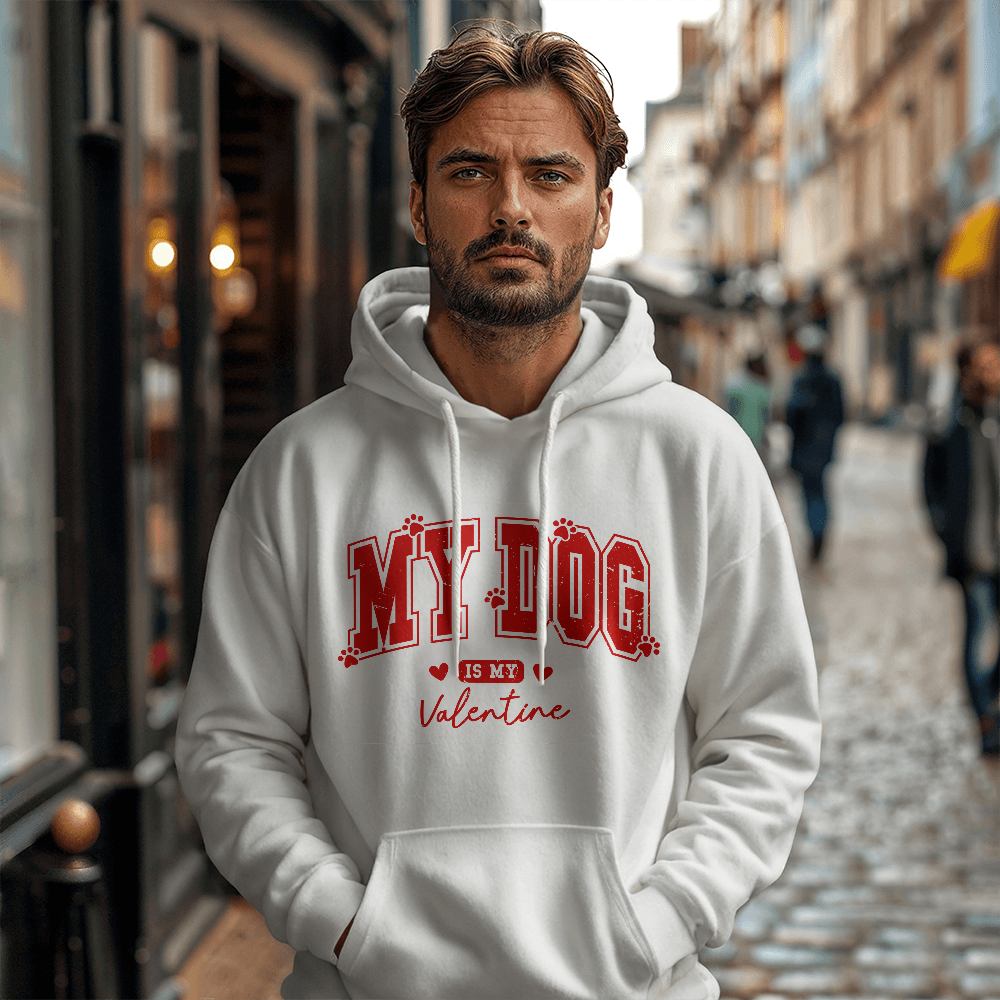 My Dog Is My Valentine Hoodie