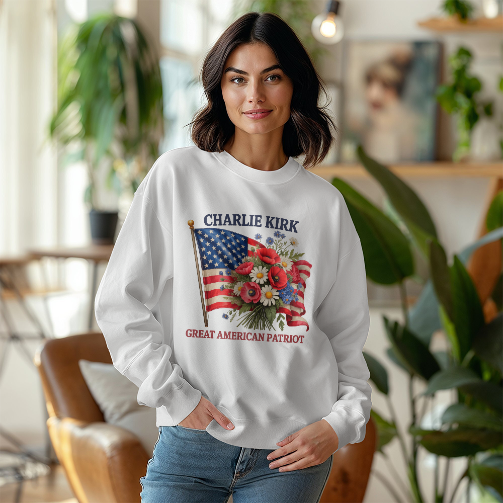 Charlie Kirk - Great American Patriot - Sweatshirt