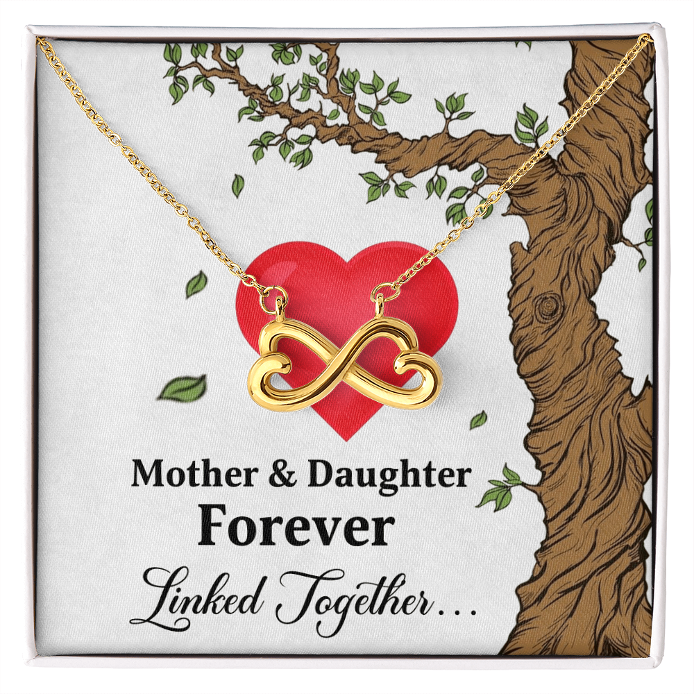 Mother and Daughter - Forever Linked Together Necklace