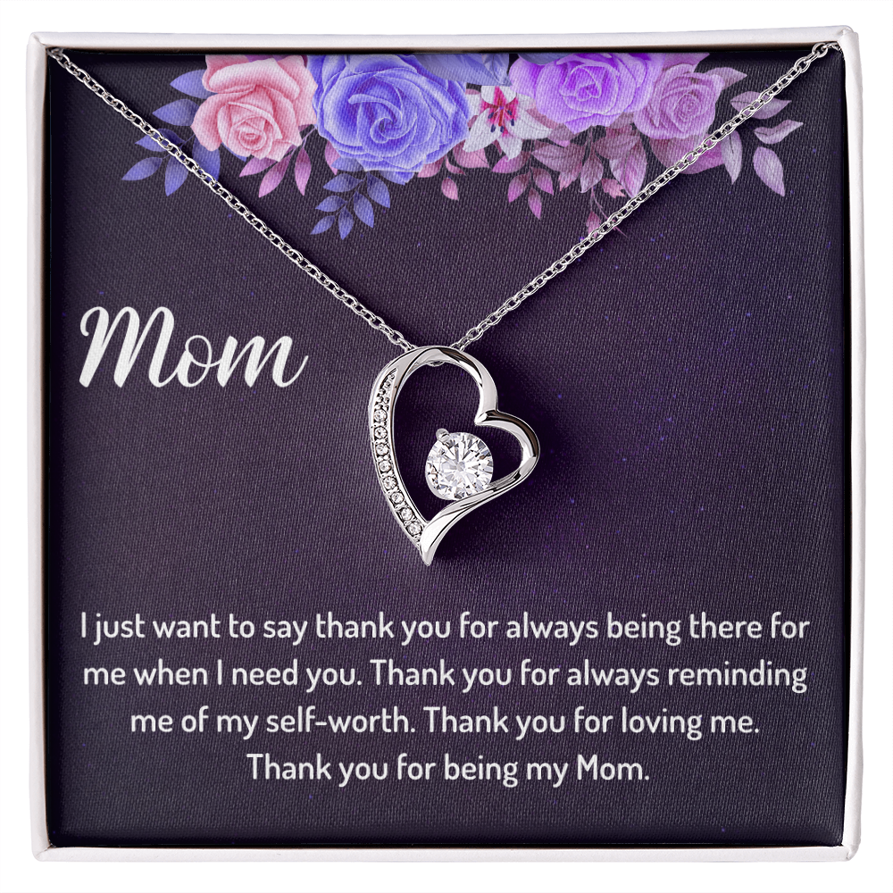 Thank You for Being My Mom - Forever Love Necklace