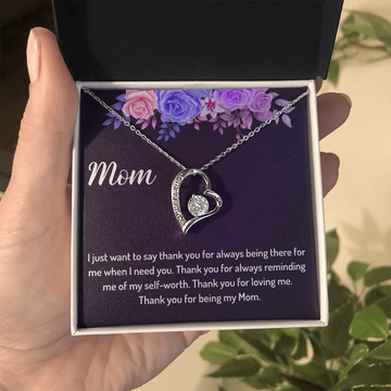 Thank You for Being My Mom - Forever Love Necklace