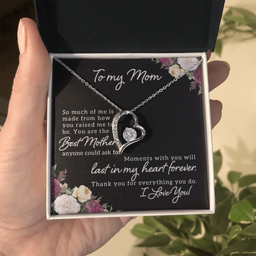 To My Mom - In My Heart Forever Necklace