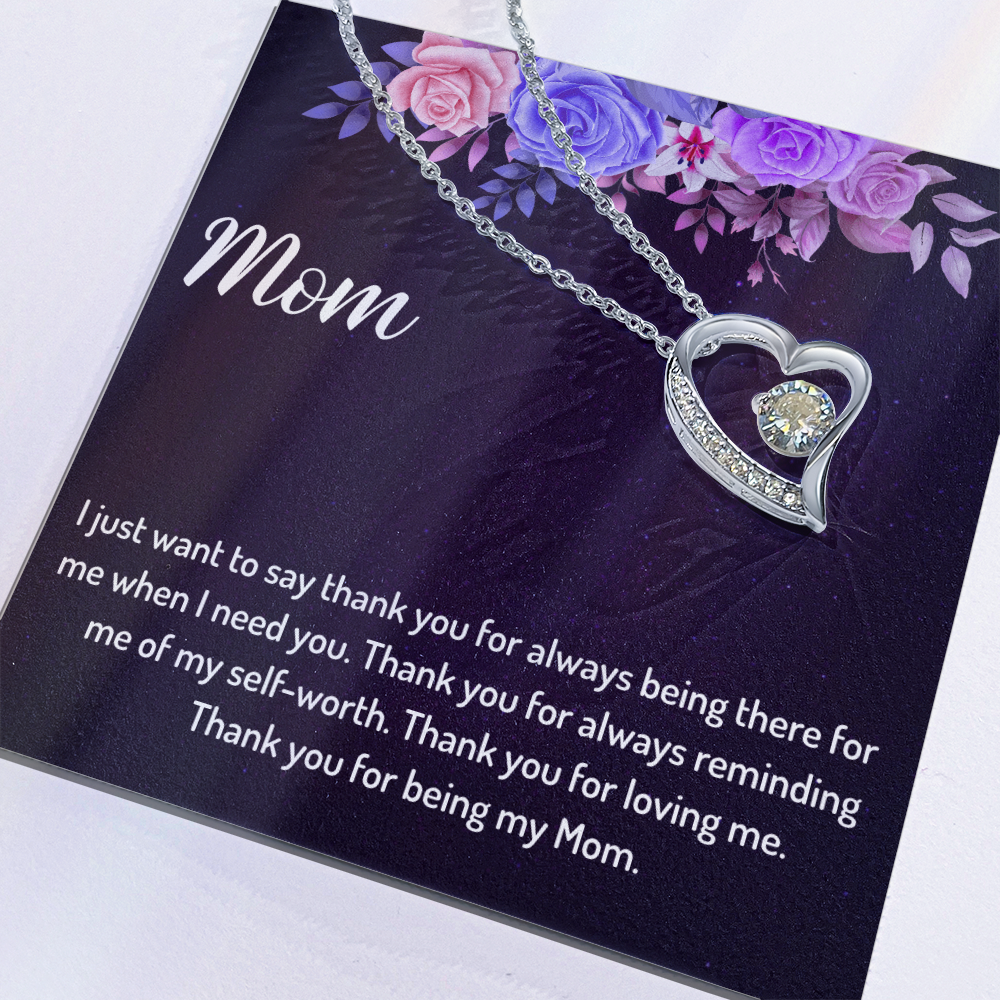 Thank You for Being My Mom - Forever Love Necklace