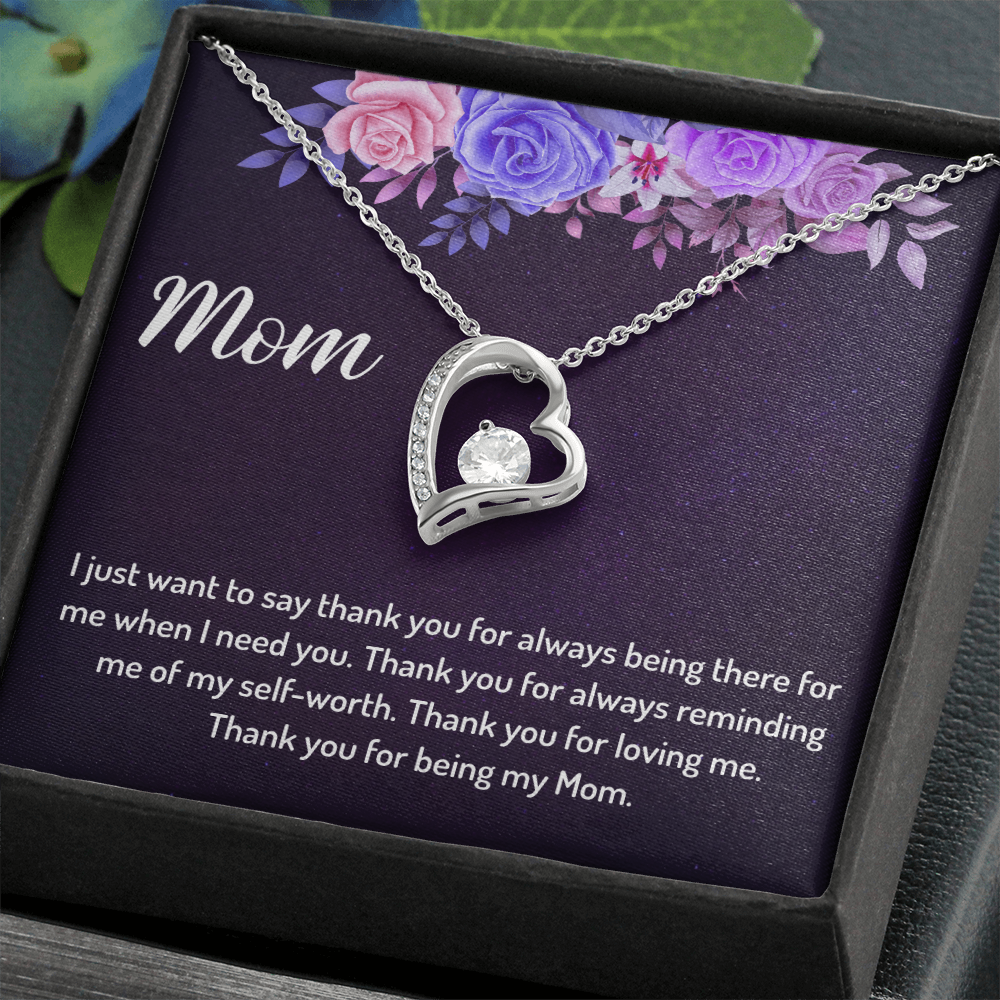 Thank You for Being My Mom - Forever Love Necklace