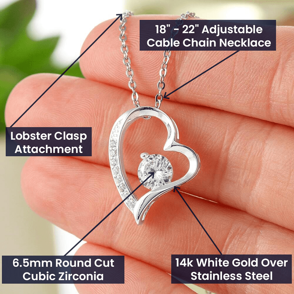 To My Mom - In My Heart Forever Necklace
