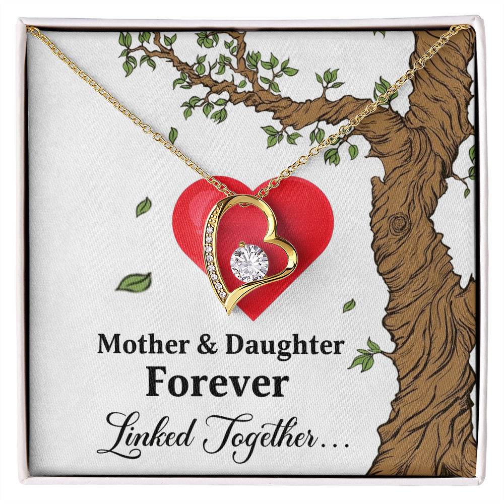 Mother and Daughter - Forever Linked Together Necklace