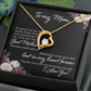 To My Mom - In My Heart Forever Necklace