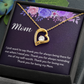 Thank You for Being My Mom - Forever Love Necklace