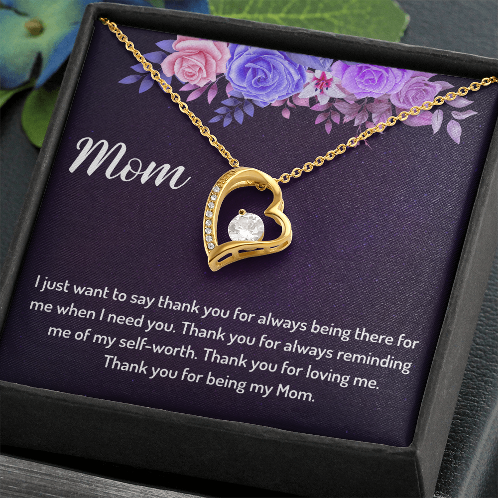 Thank You for Being My Mom - Forever Love Necklace