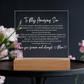 To My Amazing Son - Printed Acrylic