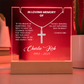 [Limited Edition] - Charlie Kirk Memorial Acrylic -and- Artisan Cross Necklace