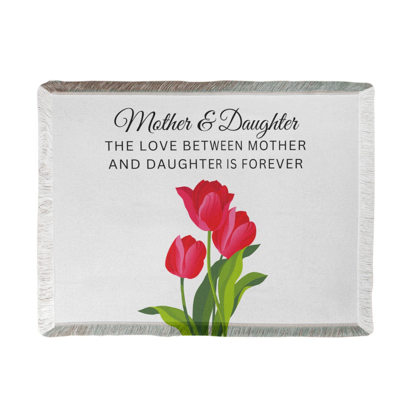 Mother and Daughter Printed Woven Blanket