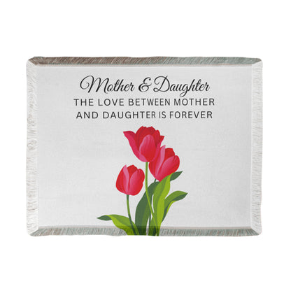 Mother and Daughter Printed Woven Blanket