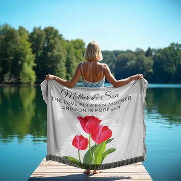 Mother and Son Printed Woven Blanket