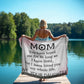 To Mom from Daughter - Printed Woven Blanket -Loved You My Whole Life