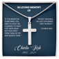 [LIMITED EDITION] Charlie Kirk - Artisan Cross Necklace