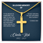 [LIMITED EDITION] Charlie Kirk - Artisan Cross Necklace
