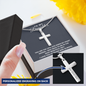 Personalized Cross Necklace - To My Daughter - God Knew My Heart