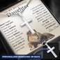 Always My Baby Girl - Engraved Cross Necklace