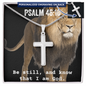 Personalized Cross Necklace - Bible Verse Gift - Psalm 46 10 - Gold