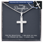 Personalized Cross Necklace - You're Beautiful Cross Necklace
