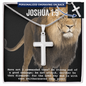 Personalized Cross Necklace - Bible Verse GIFT - Joshua 1 9