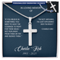 [LIMITED EDITION] Charlie Kirk - Personalized Cross Necklace