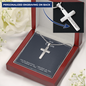 Personalized Cross Necklace - Cousin Gift - Believe in You