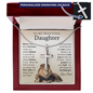 Always My Baby Girl - Engraved Cross Necklace