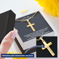 Personalized Cross Necklace - To My Daughter - God Knew My Heart
