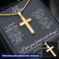 To My Niece - Personalized Cross Necklace - God Gave Me You