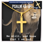 Personalized Cross Necklace - Bible Verse Gift - Psalm 46 10
